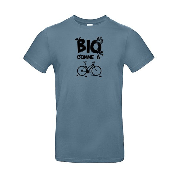 Bio comme un vélo flex noir B&C - E190 T-shirt|Stone Blue||2XL