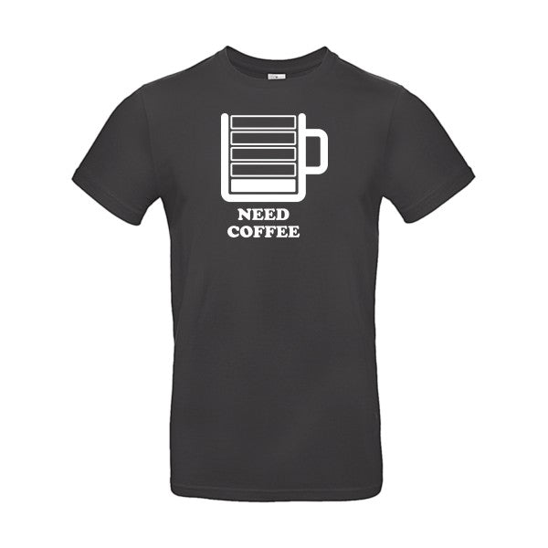 Need Coffee B&C- T-shirt E190|Used Black||2XL