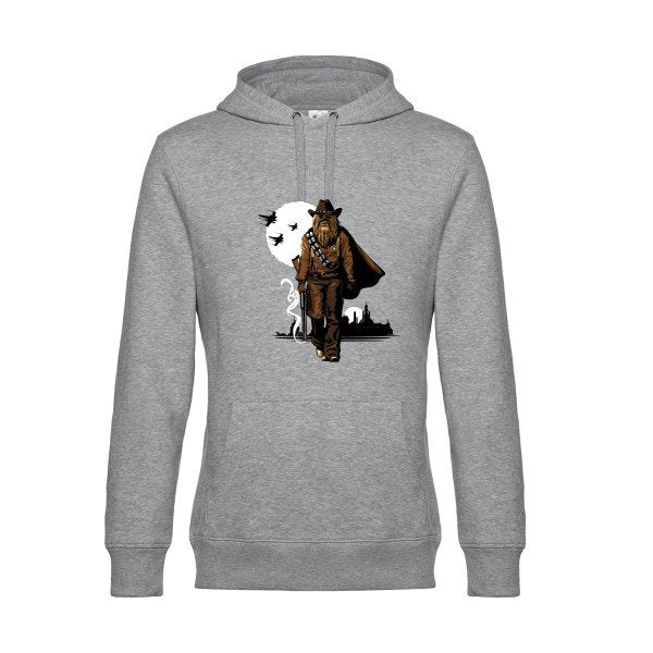 Space-Cow-Boy- Sweat à capuche original Heather Grey - RueDuTeeshirt