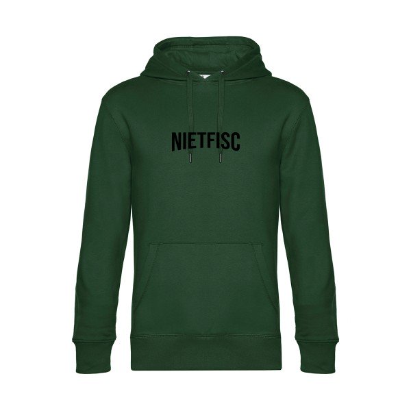 NIETFISC sweat shirt original Bottle Green flex Noir impression Face