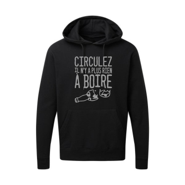 Circulez il n'y a plus rien à boire Gris SG - Hooded Sweatshirt Sweat capuche