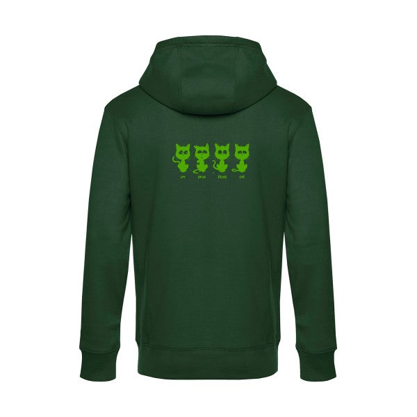 sweat à capuche homme original un deux trois cat