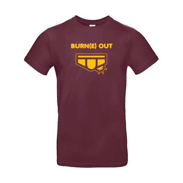 Burn(e) OutFlex jaune or- T-shirt E190|Burgundy||2XL