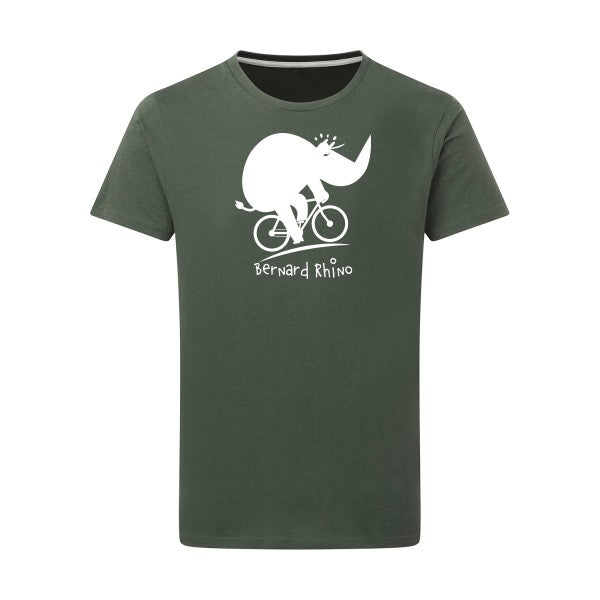 Bernard Rhino Blanc -Flex Blanc sur T-shirt SG  Thyme  2XL