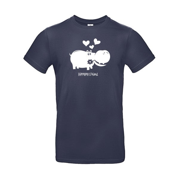 Hippopo t'aimeFlex Blanc - E190 T-shirt|Navy Blue||2XL