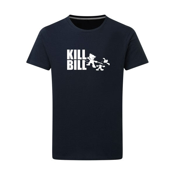 kill bill Blanc -Flex Blanc sur T-shirt SG  Navy  5XL