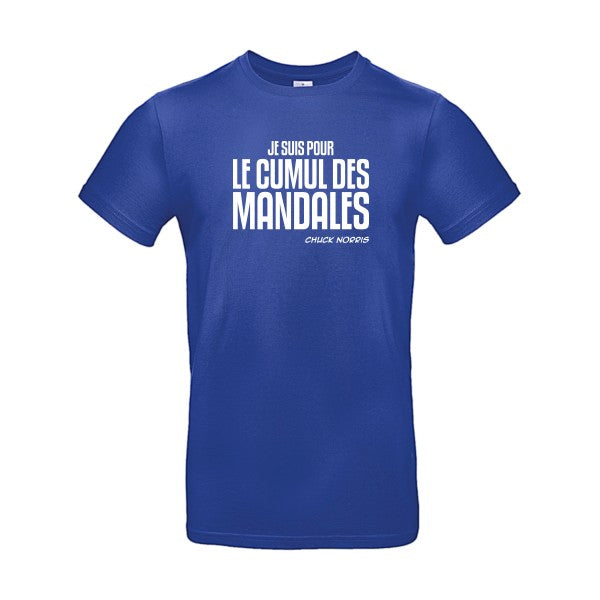 Cumul des Mandales B&C - E190 T-shirt|Cobalt Blue||2XL