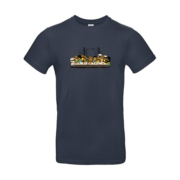 T-shirt humour original le dernier repas T Shirt couleur Navy