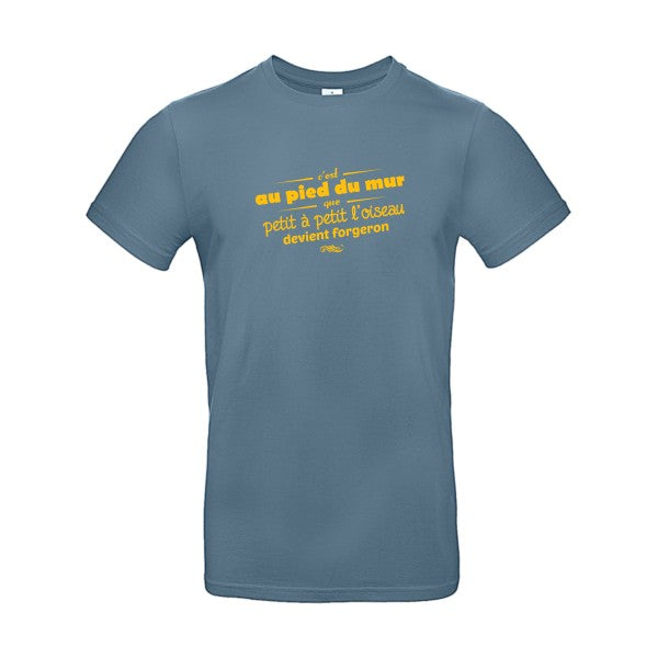 Proverbe à la conFlex jaune or - E190 T-shirt|Stone Blue||2XL