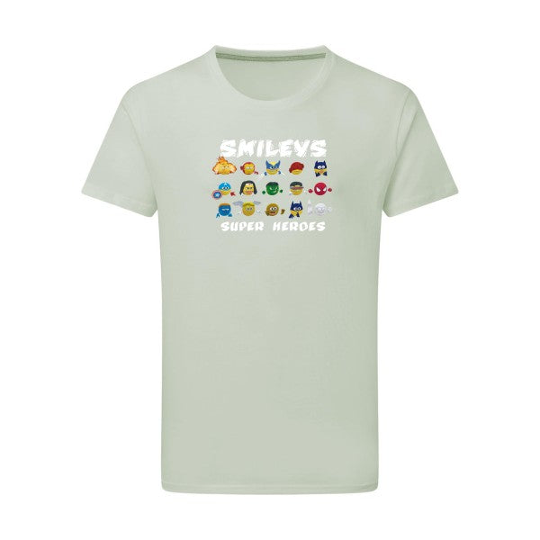 T-shirt homme Super Smileys - T-shirt rigolo avec des smileys expressifs Pastel Macchiato 2XL