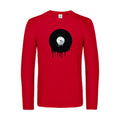 in-the-sky-t-shirt-manches-longues-original-humour -Red