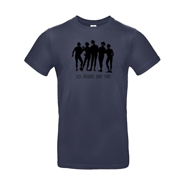 Les Jacques sont FiveFlex noir- T-shirt E190|Navy Blue||2XL