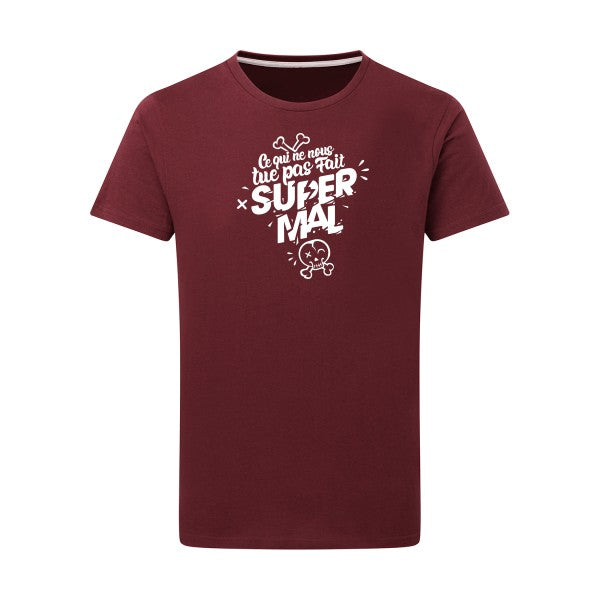 Ce qui ne nous tue pas - Flex Blanc Tshirt original Burgundy  2XL