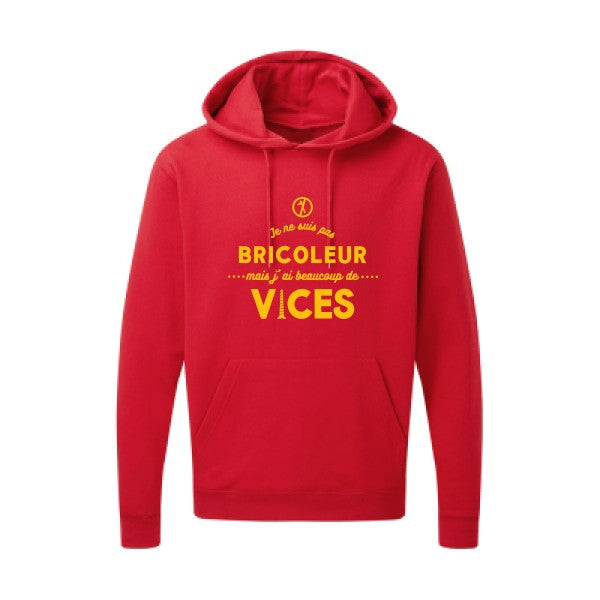 JE NE SUIS PAS BRICOLEUR jaune Or |Sweat capuche imprimé homme