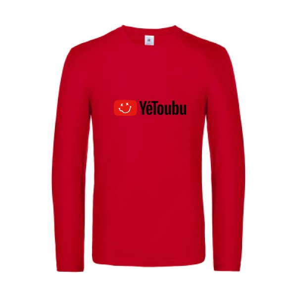 yetoubu-t-shirt-manches-longues-original-humour -Red