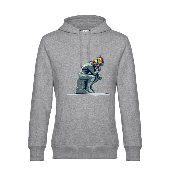 Reflexion-en-cours.- Sweat à capuche original Heather Grey - RueDuTeeshirt