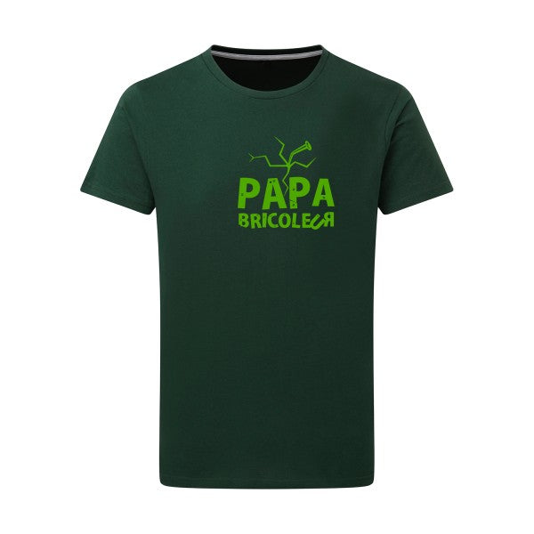 Papa bricoleur - Flex Vert pomme Tshirt original Bottle Green  2XL