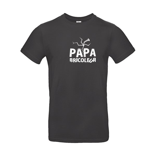 Papa bricoleur Blanc B&C - E190 T-shirt