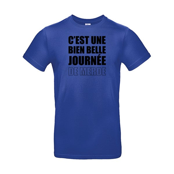 Journée de m...Flex noir- T-shirt E190|Cobalt Blue||2XL