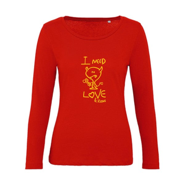 LOVER jaune Or |   T shirt manches longues femme|100% bio