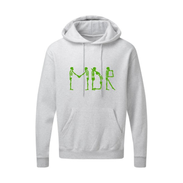 MDR |Sweat  capuche humoristique Vert pomme 