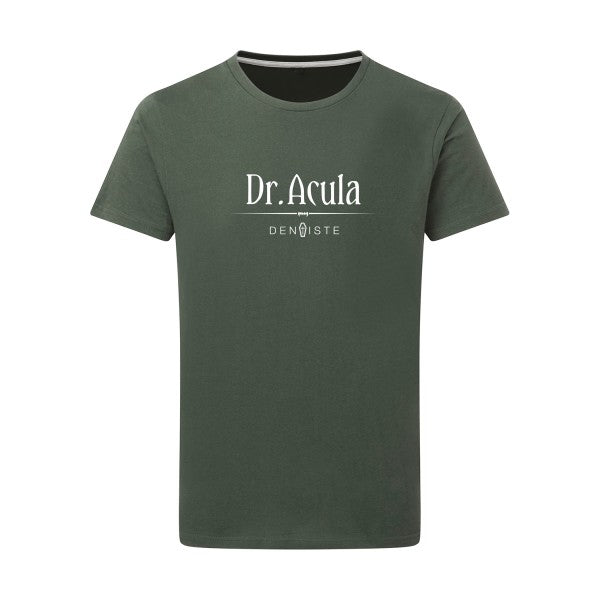 Dr.Acula Blanc -Flex Blanc sur T-shirt SG  Thyme  2XL