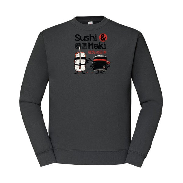 Sushi et Maki Fruit of the loom 280 g/m² Sweat shirt