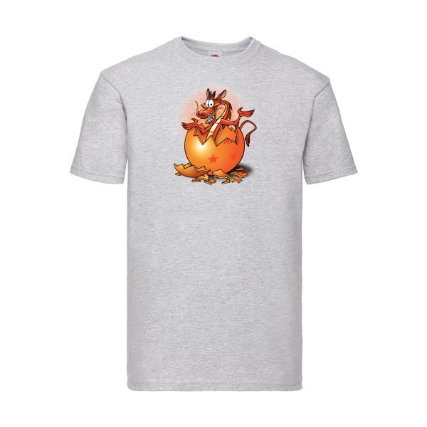 Dragon surprise Fruit of the loom 205 g/m² T-shirt/ heather grey