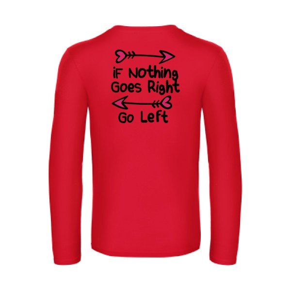 go-right--t-shirt-manches-longues-original-humour -Red