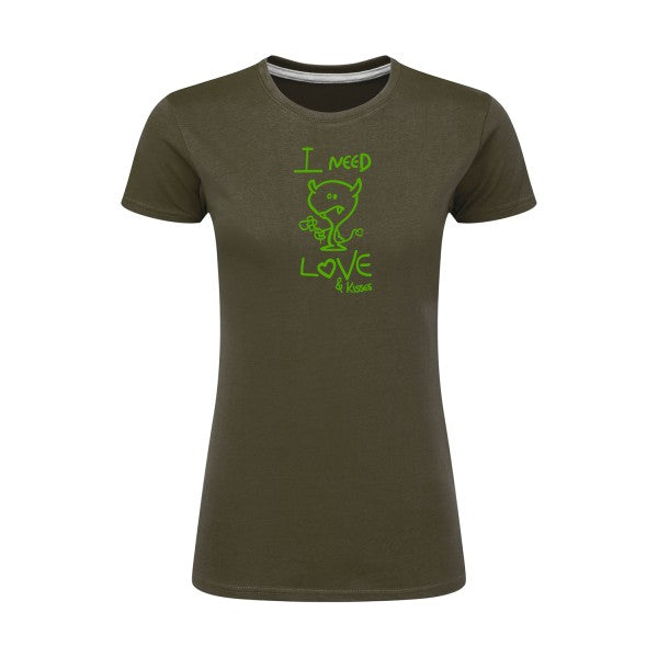 LOVER | Vert pomme |T shirt original femme|SG