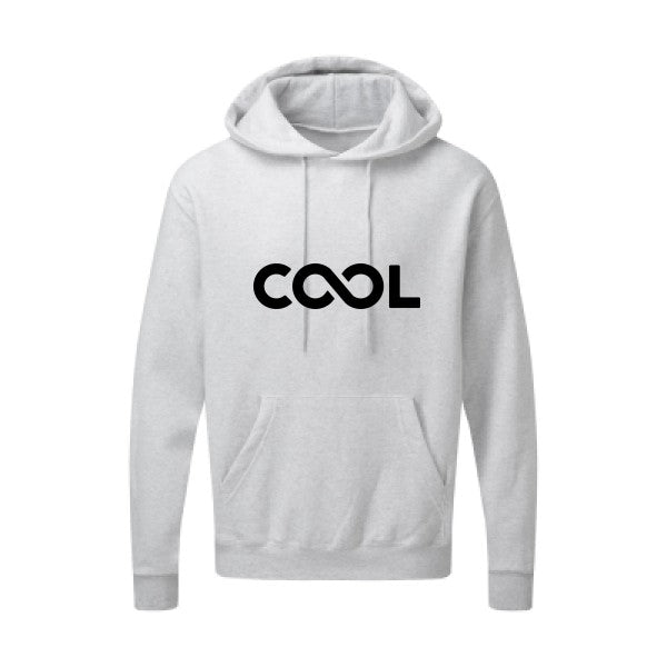 Infiniment cool Noir |Sweat capuche imprimé homme