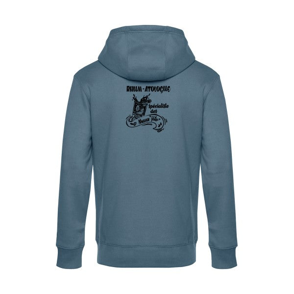 Rhum-atologue sweat shirt original nordic blue flex Noir impression Dos