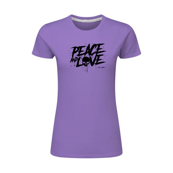 Peace or no peace  |Noir |T shirt original femme|SG