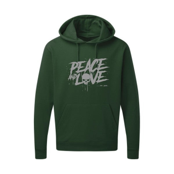 Peace or no peace |Sweat  capuche humoristique Gris 