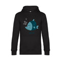 M-en-fish- Sweat à capuche original Black - RueDuTeeshirt