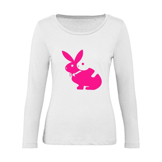 hot  Rose Fluo |   T shirt manches longues femme|100% bio