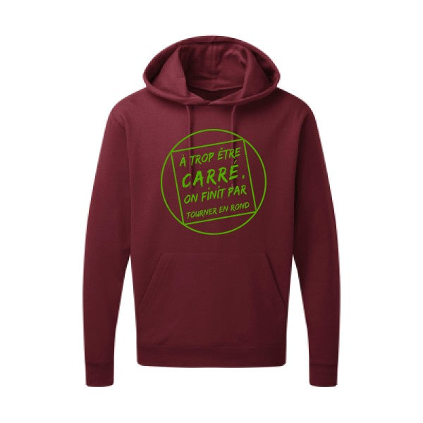 Cercle vicieux |Sweat  capuche humoristique Vert pomme 