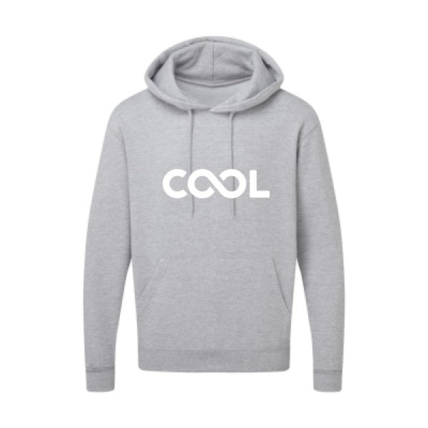 Infiniment cool Blanc |Sweat capuche imprimé homme