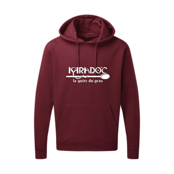 Karadoc Blanc |Sweat capuche imprimé homme