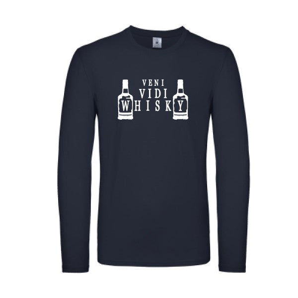 VENI VIDI WHISKY Blanc B&C - E150 LSL T-shirt manches longues léger