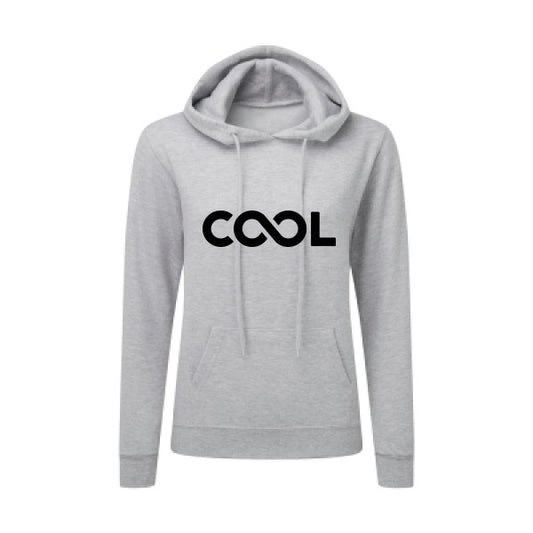 Infiniment cool Noir |Sweat original à capuche Femme