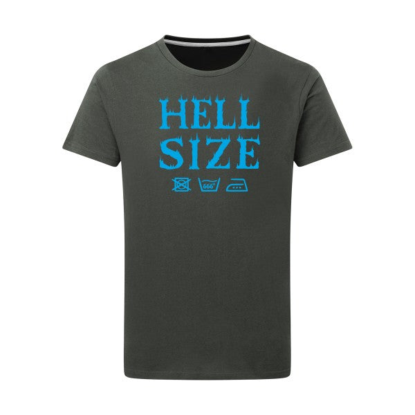 HELL SIZE ! - Flex bleu clair Tshirt original Charcoal  5XL