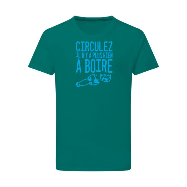 Circulez il n'y a plus rien à boire - Flex bleu clair Tshirt original Emerald Green  2XL