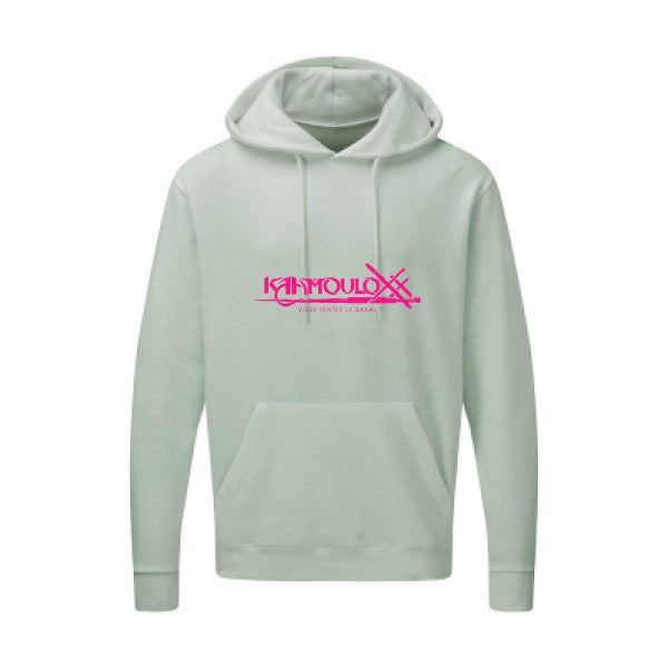 KAAMOULOXX |Sweat capuche imprimé|Rose Fluo