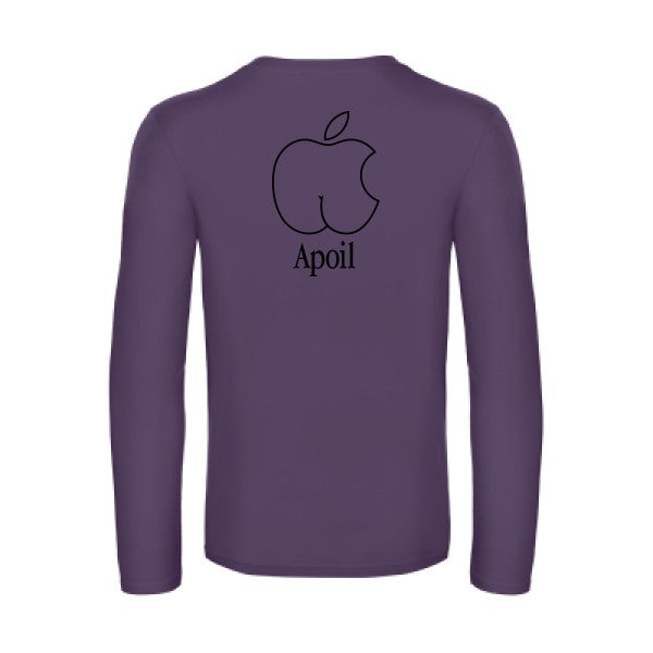 apoil - t shirt- manches- longues- original- humour- Urban Purple impression Dos