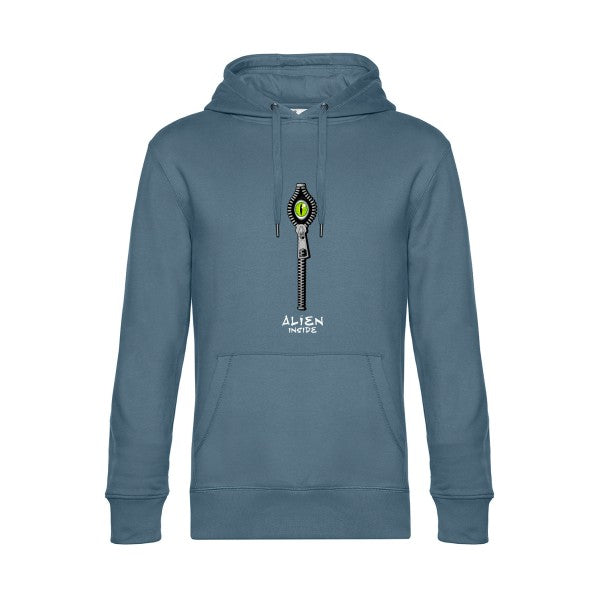 Alien-inside- Sweat à capuche original nordic blue - RueDuTeeshirt