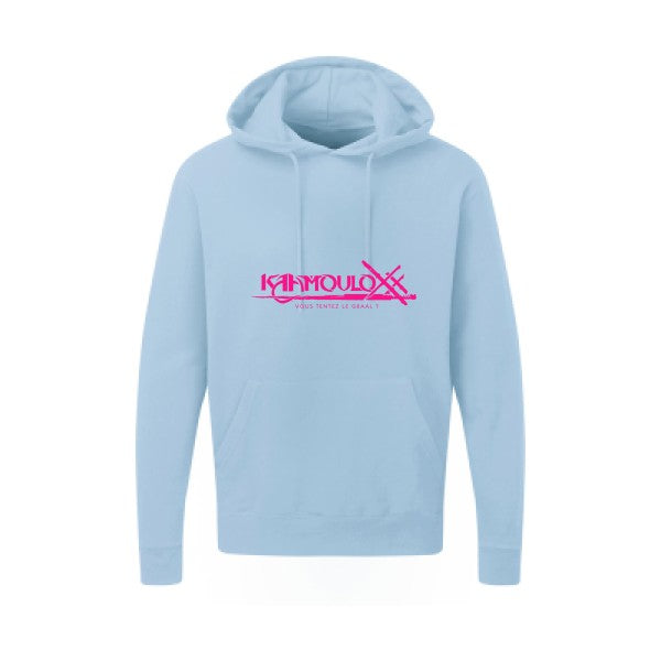 KAAMOULOXX |Sweat capuche imprimé|Rose Fluo