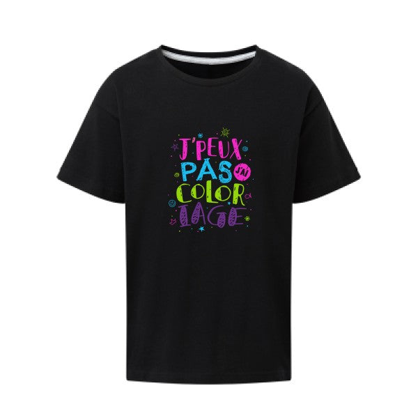 J'peux pas j'ai coloriage SG - Kids T-shirt enfant Dark Black Taille 152 (11-12/2XL)