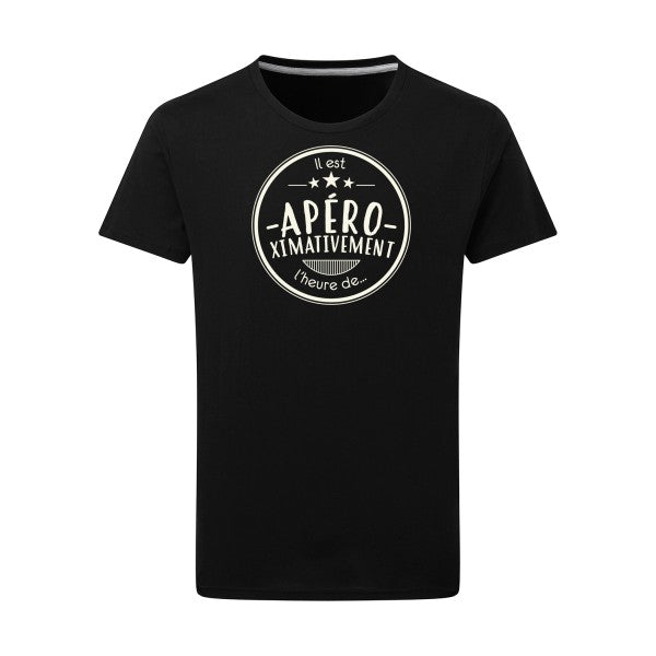 Apéro  Tshirt original Dark Black  4XL