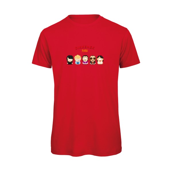 T-shirt humour original Dikkenek Park T Shirt couleur Red